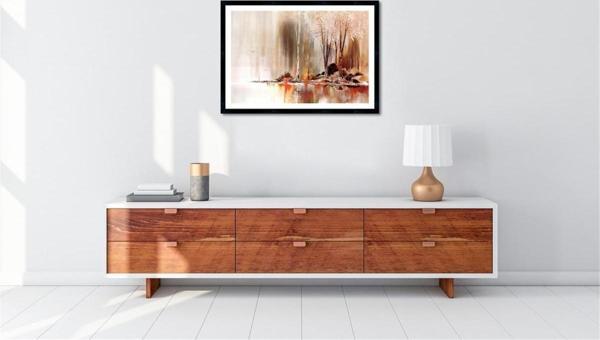 Çerçeveli Doku Efektli Tablo 70x50 cm - Image 1