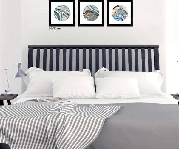 Çerçeveli Doku Efektli Tablo Seti 100x30 cm - Image 1