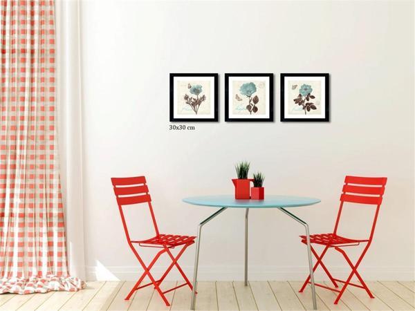 Çerçeveli Doku Efektli Tablo Seti 100x30 cm - Image 1