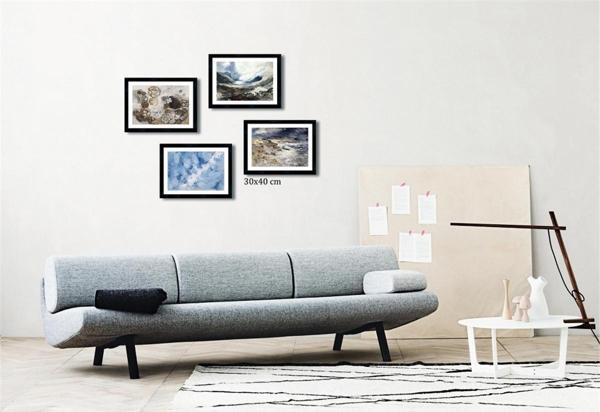 Çerçeveli Doku Efektli Tablo Seti 100x80 cm - Image 1