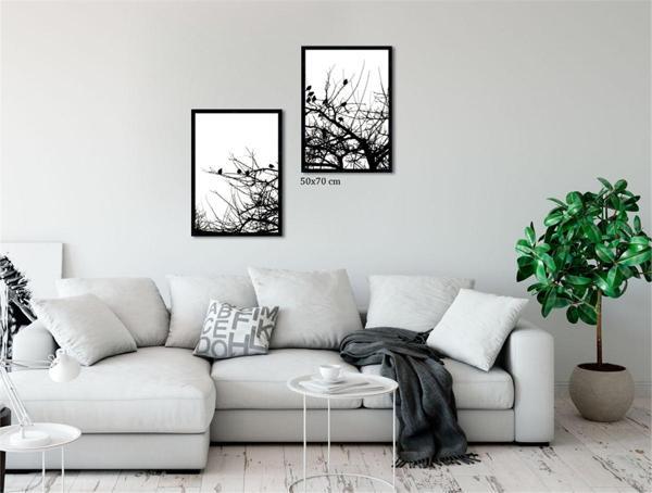 Çerçeveli Doku Efektli Tablo Seti 105x105 cm - Image 1