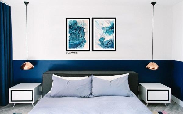 Çerçeveli Doku Efektli Tablo Seti 105x70 cm - Image 1