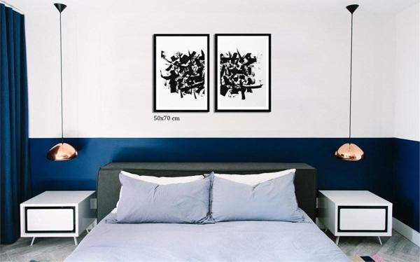 Çerçeveli Doku Efektli Tablo Seti 105x70 cm - Image 1