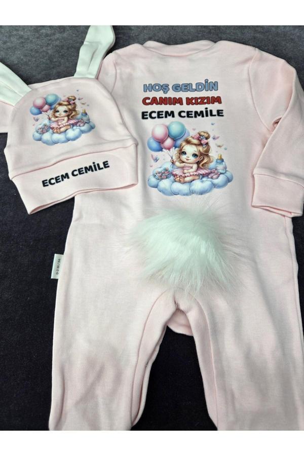 Lupi Tavşanlı Tulum İsimli Bebek Tulum İsimli Zıbın İsimli Hastane Çıkışı - Image 1