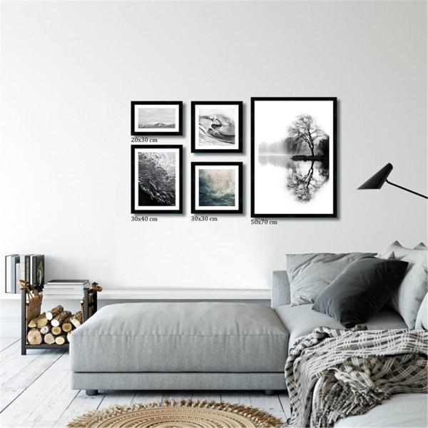 Çerçeveli Doku Efektli Tablo Seti 120x70 cm - Image 1