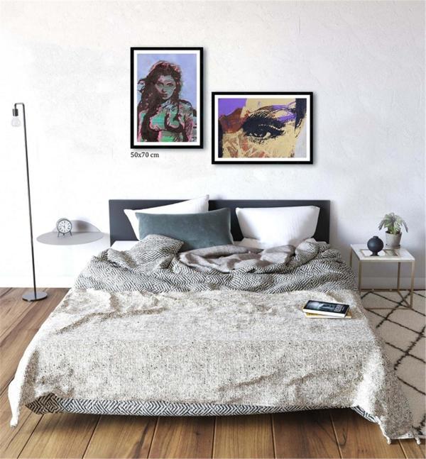 Çerçeveli Doku Efektli Tablo Seti 125x60 cm - Image 1