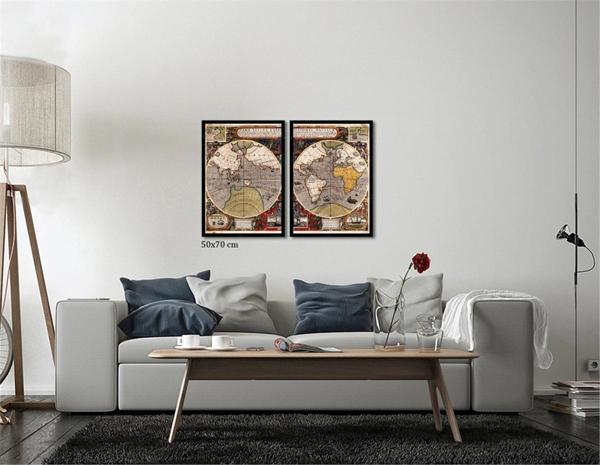 Çerçeveli Doku Efektli Tablo Seti 105x70 cm - Image 1