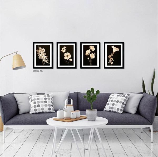 Çerçeveli Doku Efektli Tablo Seti 130x40 cm - Image 1