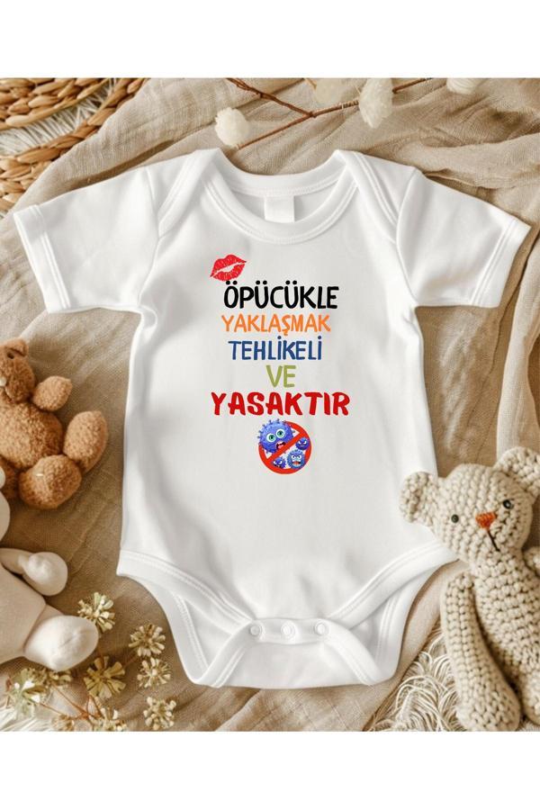 Lupi Öpme Yazılı İsimli Zıbın Bebek Zıbın Bebek Giyim Yenidoğan Hediye - Image 1