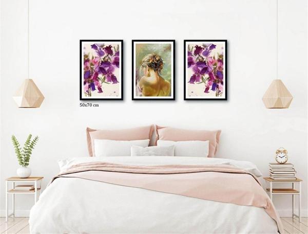 Çerçeveli Doku Efektli Tablo Seti 160x70 cm - Image 1
