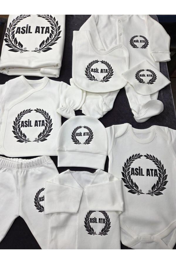 Lupi İsimli Hastane Çıkışı Setleri İsimli Bebek İsimli Zıbın - Image 1