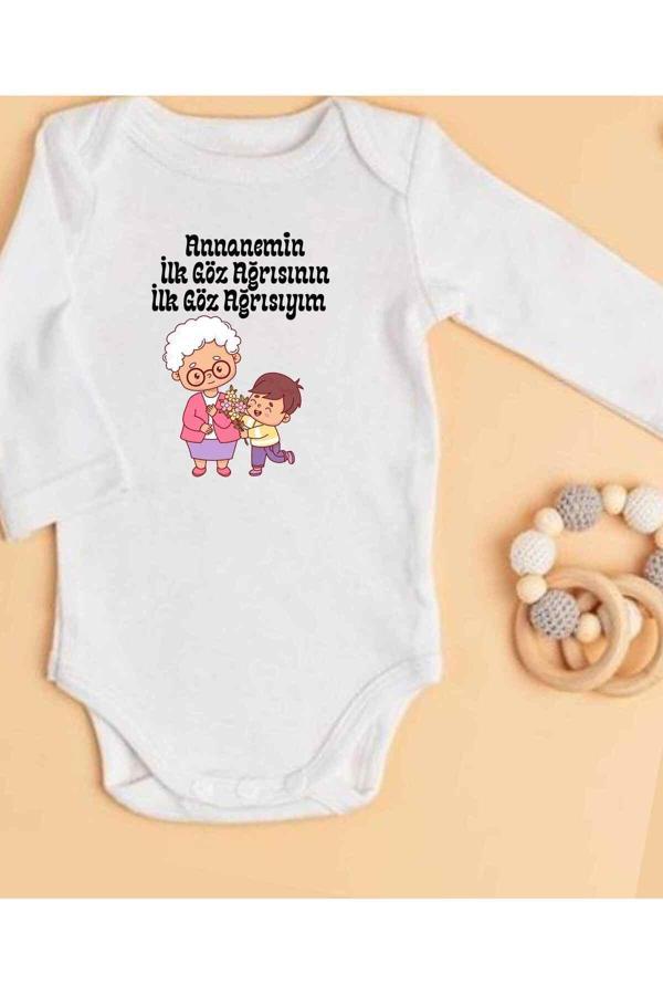 Lupi Annaneye Hediye İsimli Zıbın Annane Oluyorsun Yazılı Bebek - Image 1