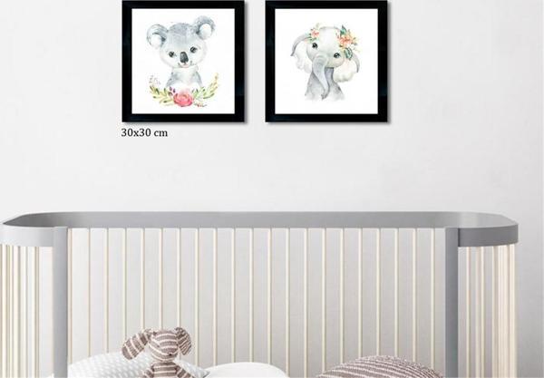 Çerçeveli Doku Efektli Tablo Seti 65x30 cm - Image 1