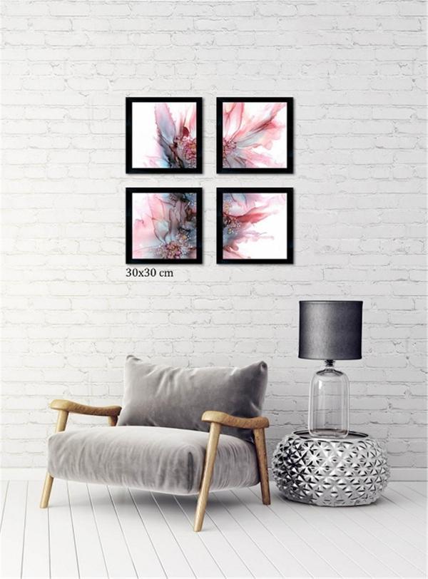 Çerçeveli Doku Efektli Tablo Seti 65x65 cm - Image 1