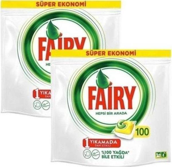 Fairy Hepsi Bir Arada Bulaşık Makinesi Kapsülü 100'lü x 2 Paket - Image 1