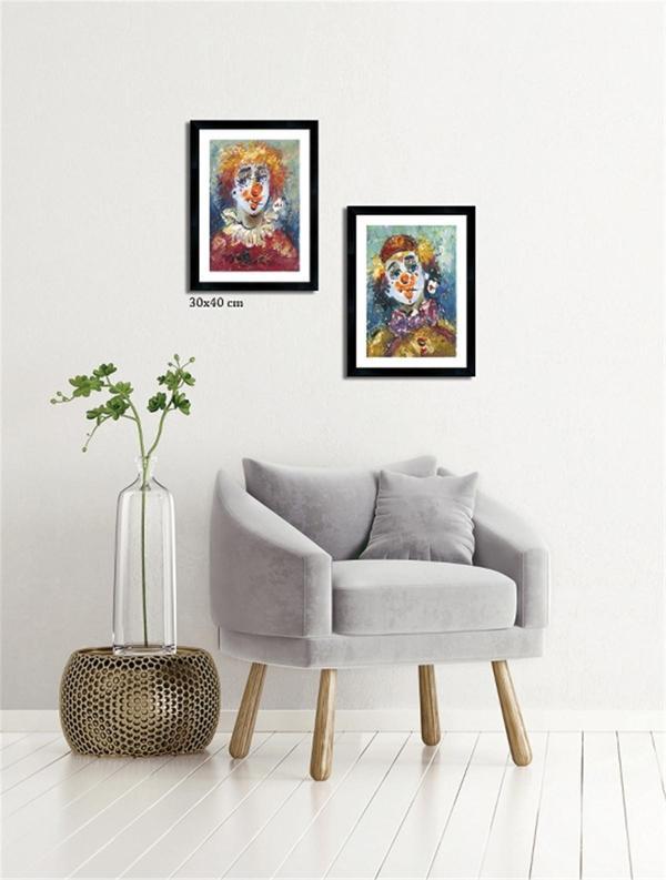 Çerçeveli Doku Efektli Tablo Seti 65x75 cm - Image 1