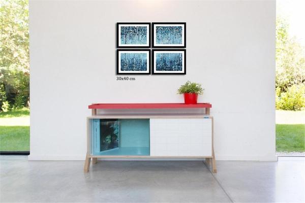 Çerçeveli Doku Efektli Tablo Seti 85x65 cm - Image 1