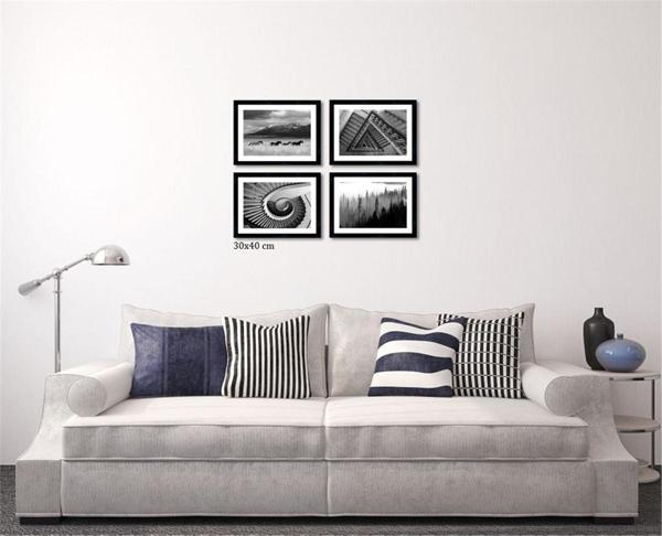 Çerçeveli Doku Efektli Tablo Seti 85x65 cm - Image 1