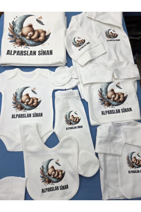 Lupi Hastane Çıkışı Seti İsimli Bebek İsimli Yenidoğan - Image 1