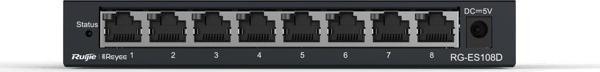 Reyee RG-ES108D 8 Port 10/100Mbps Metal Kasa Yönetilemez Switch - Image 1