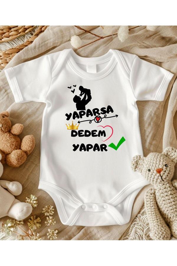 Lupi Dede Yazılı Bebek Zıbın İsimli Zıbın Anne Yenge Teeyze Amca Annane Babanne Yazılı - Image 1