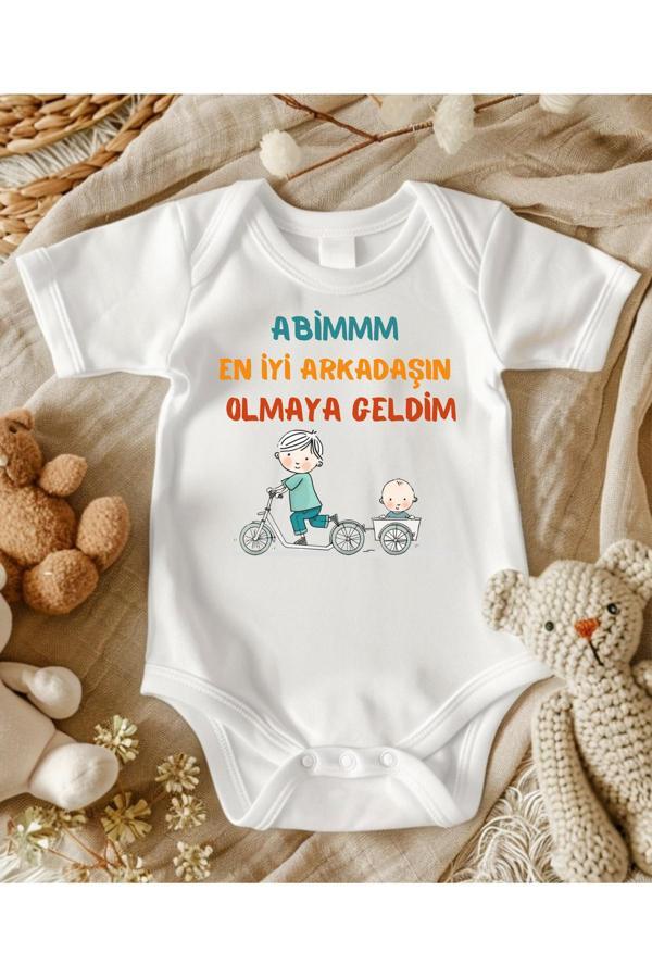 Lupi Abi Oldum Yazılı Bebek Abiye Hediye İsimli Bebek Hastane Çıkışı - Image 1