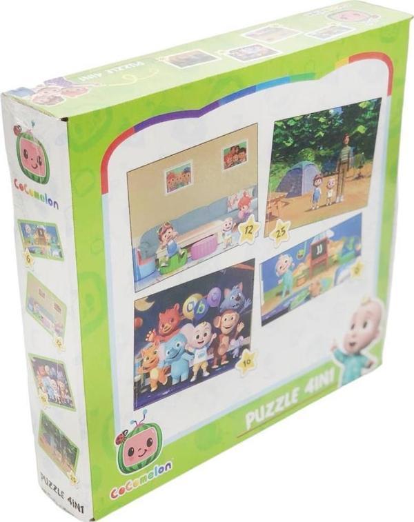 Laço Kids Cocomelon 4 in 1 Puzzle CO7898, Çocuklar İçin Eğlenceli Puzzle - Image 1