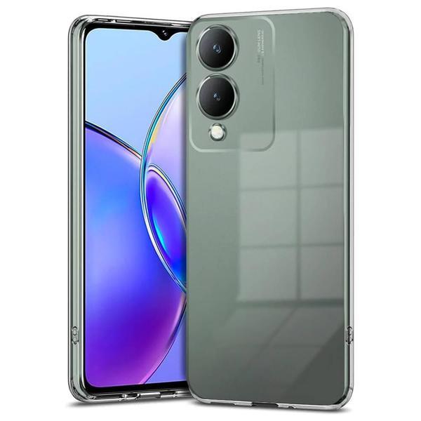 Vivo Y17S Uyumlu KHYR  Süper Silikon Kılıf-Renksiz - Image 1