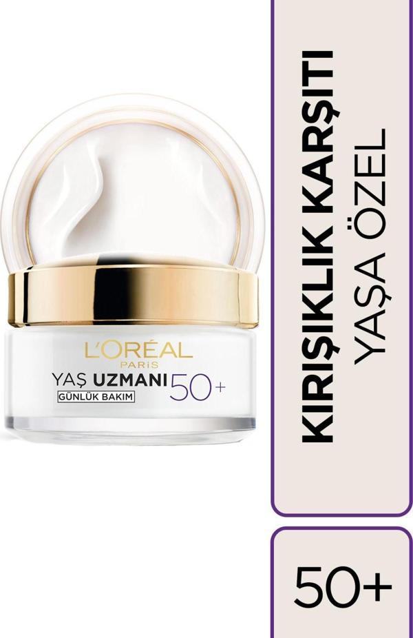 L'Oréal Paris Yaş Uzmanı 50+ Kırışıklık Karşıtı Yenileyici Krem - Image 1