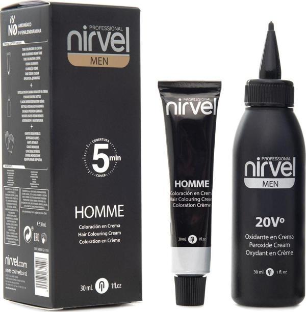 Nirvel Men Homme Gray Erkeklere Özel Saç Boyası Siyah 30 Ml Goldwell Men Reshade Bnz. - Image 1