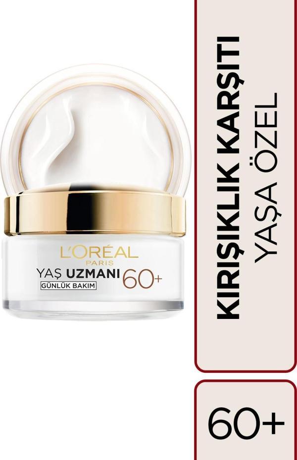 L'Oréal Paris Yaş Uzmanı 60+ Kırışıklık Karşıtı Besleyici Krem - Image 1