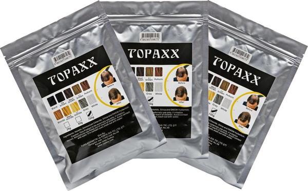 Topaxx 3 Adet 100gr Siyah/Black Saç Fiber Topik Tozu - Image 1