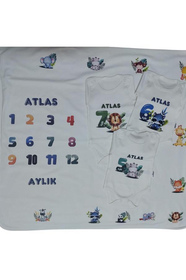 Lupi Her Ay İçin İsimli Zıbın Battaniye İsimli Bebek İsimli Hastane Çıkışı - Image 1