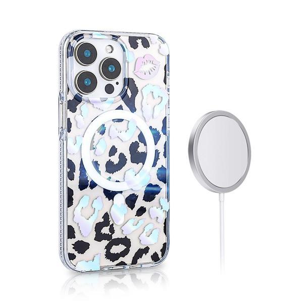 iPhone 14 Pro Max Uyumlu Kılıf Magsafe Şarj Özellikli KHYR Jago Kapak-Beyaz - Image 1