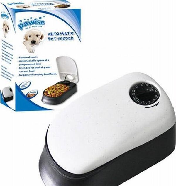 Pawise Zaman Ayarlı Otomatik Kedi ve Köpek Mama Kabı Tekli 13x7x24 Cm - Image 1