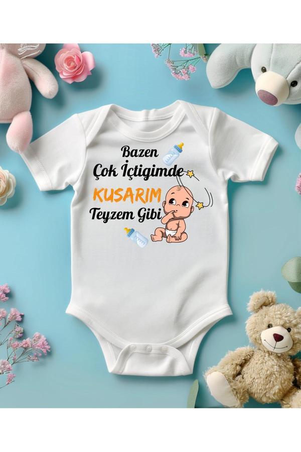 Lupi Teyzeye Hediye Teyze Oluyorsun Yazılı Teyze Yazılı Bebek Zıbın İsimli Bebek Kişiye Özel Tasarımlar - Image 1