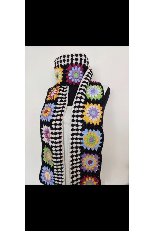 Lupi El Örgüsü Motifli Renkli Atlı - Image 1