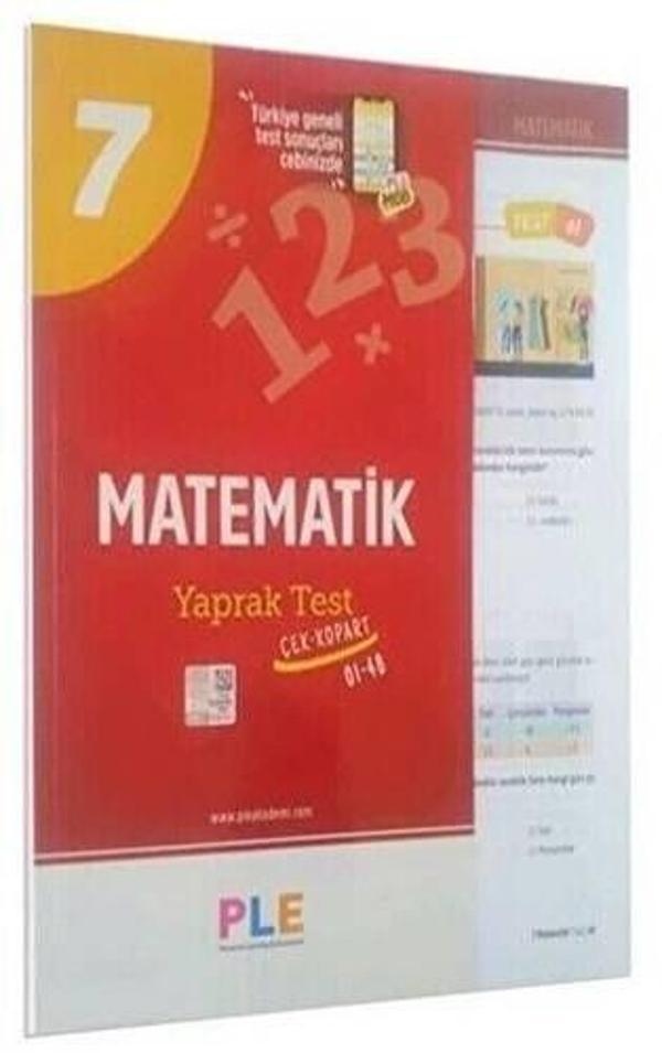 Birey Yayıncılık 7. Sınıf Ple Matematik Yaprak Test - Birey Yayıncılık - Image 1