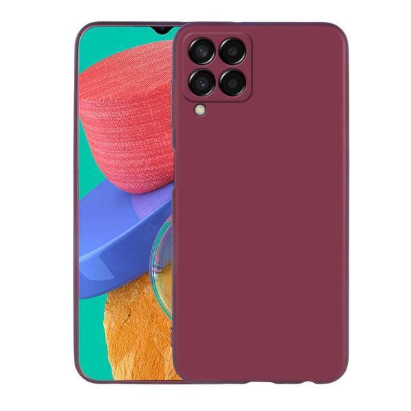 Galaxy M33 Kılıf KHYR Premier Silikon Kapak - Mürdüm - Image 1