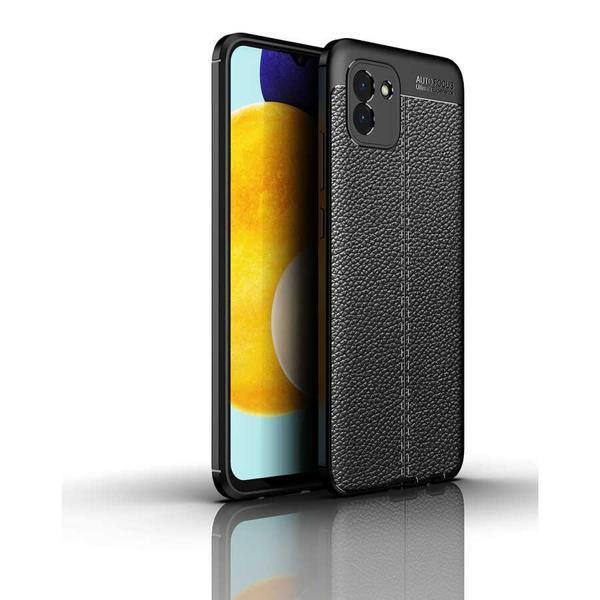 Galaxy A03 Kılıf KHYR Niss Silikon Kapak - Siyah - Image 1