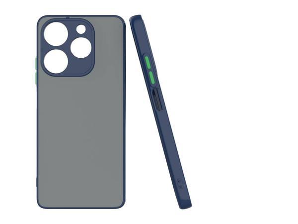 Tecno Spark 10 Pro Kılıf KHYR Hux Kapak - Lacivert - Image 1