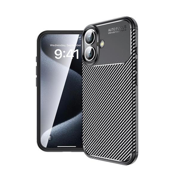 iPhone 16 Plus Uyumlu KHYR Negro Silikon Kapak-Siyah - Image 1