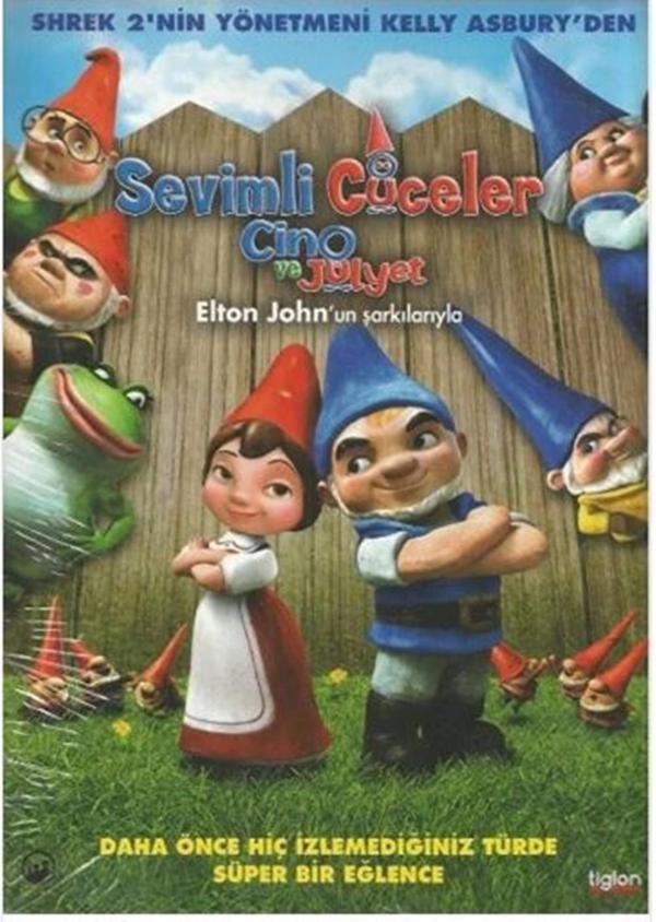 Sevimli Cüceler Cino ve Jülyet - Gnomeo & Juliette ( Türkçe Dublaj ) ( Ambalajında - Sıfır ) DVD - Image 1
