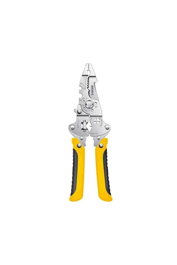 Sgs Sgs2074 Çok Amaçlı Kablo Sıyırma Kıvırma Kesme Pensesi 3 İn 1 - Image 1