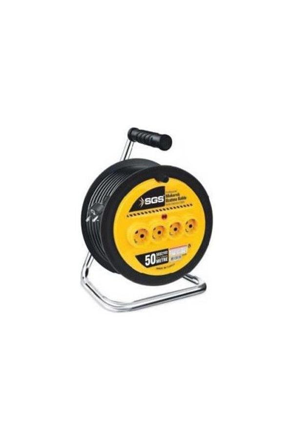 Sgs Sgs2132 3X1,5 Mm Makaralı Uzatma Kablo 50 Metre - Image 1