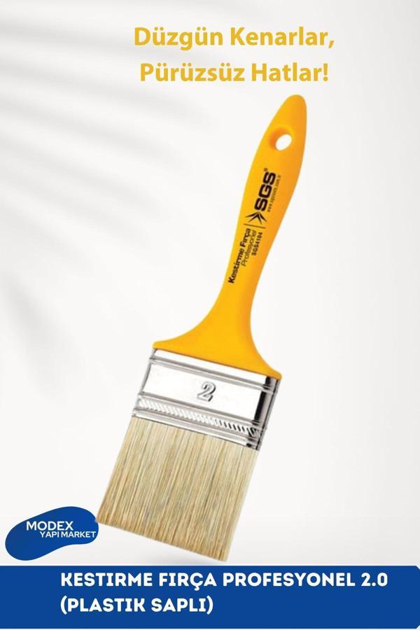 Sgs Kestirme Fırça Profesyonel 2.0 (Plastik Saplı) – Hassas Ve Dayanıklı Boya Fırçası - Image 1
