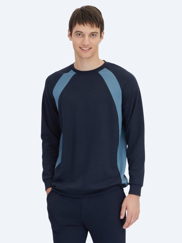 Lacivert Bisiklet Yaka Sweatshırt - Image 1