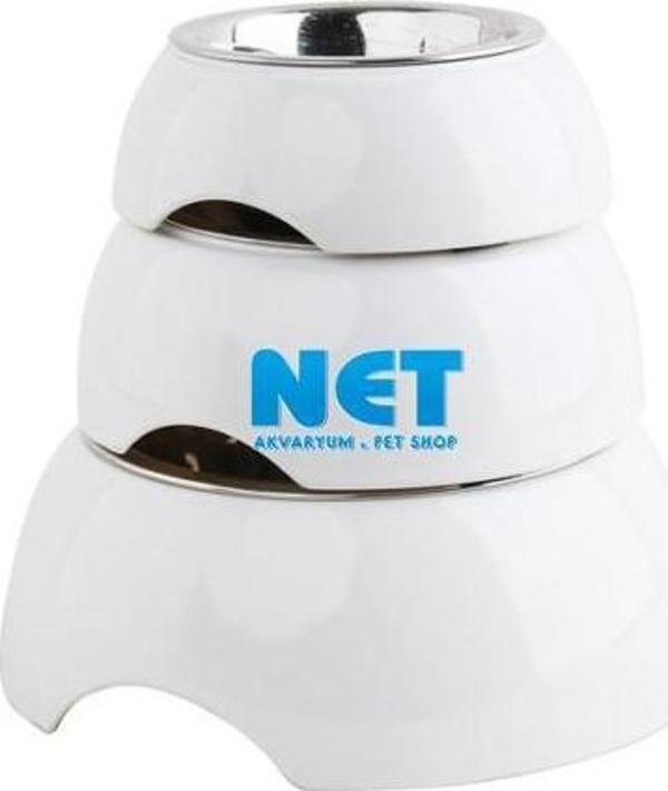 Pawise 11033 Melamin Gövde Çelik Mama Kabı 750 Ml  - Image 1