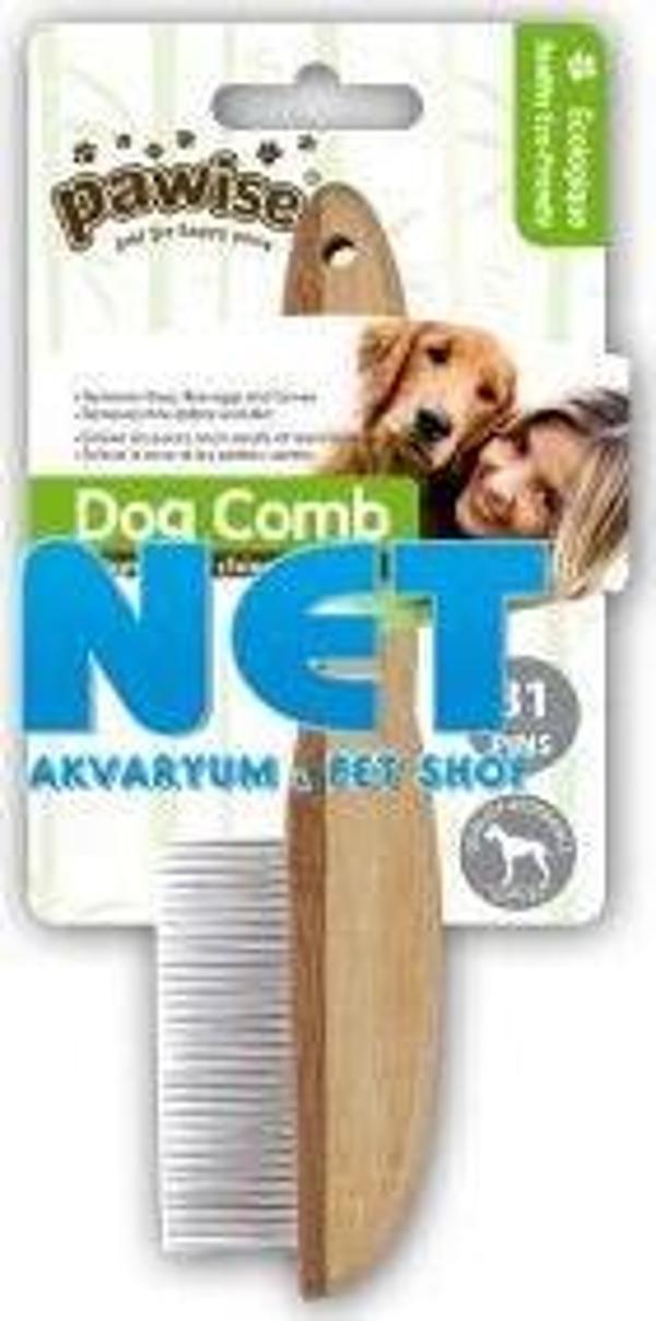 Pawise 11473 Tahta Saplı Köpek Fırçası 31 pin li  - Image 1