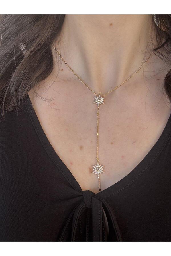 Atelier Emine Gold Kutup Yıldızı Y Kolye - Image 1
